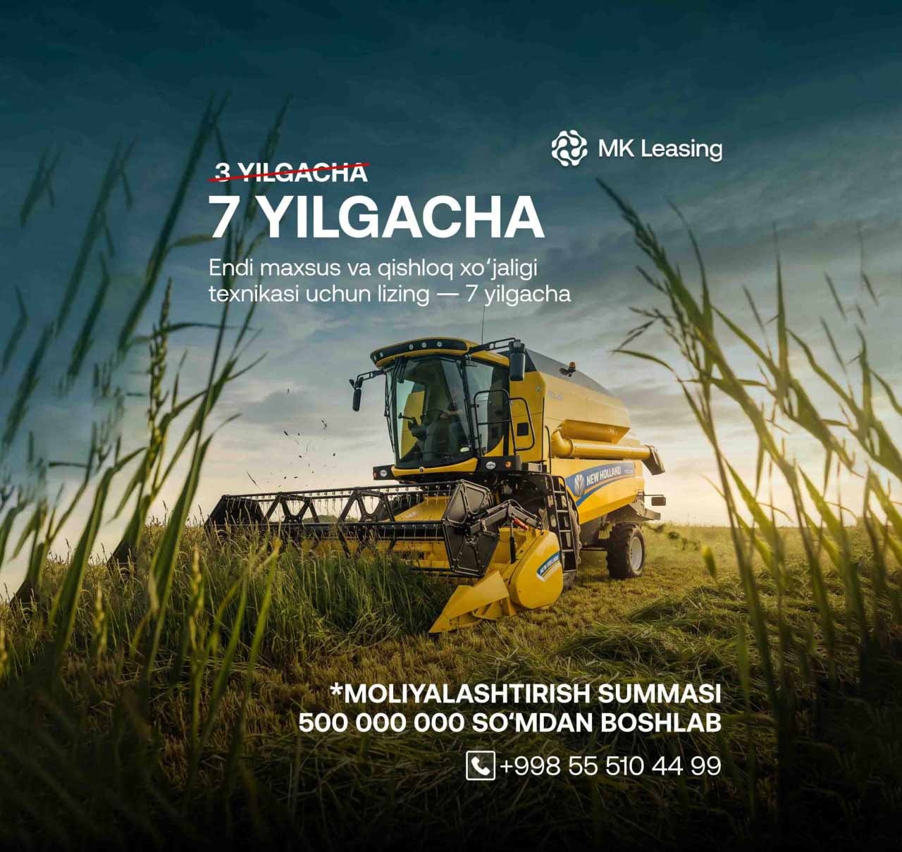 Lizing muddati uzaytirildi — yirik loyihalar uchun qulay yechim